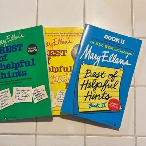 Mary Ellen’s Best of Helpful Hint Books (set of 3) paperback in great condition